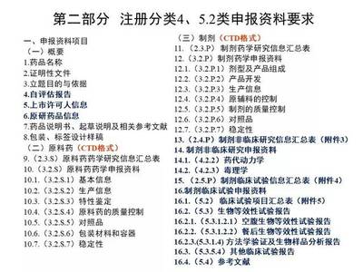 化学药品新注册分类的CTD格式申报资料特点及重点解读